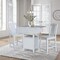 International Concepts Rectangle 20 in W, 38 in L, 36 in H, Wood, White/Chalk Antiqued K128-3638-S452-2 - alternate 2